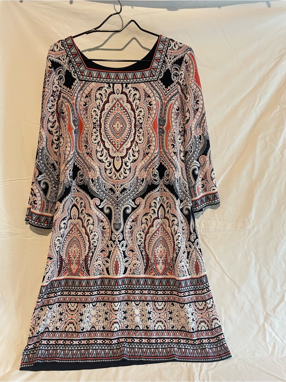 Sandra Darren  Paisley Shift Dress